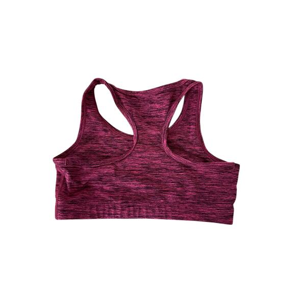 BCG Girls Fuchsia Pink Black Sports Bra & Shorts Athletic Set Youth Size Medium - Picture 6 of 7